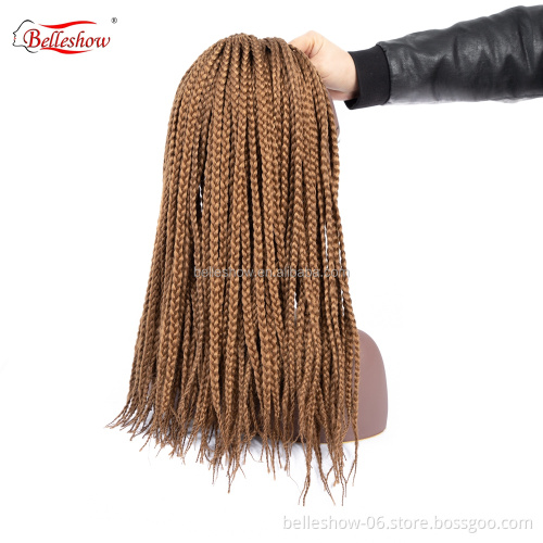 Hot sell box braids hair synthetic hair waves crochet box braids two tone expression for box braids